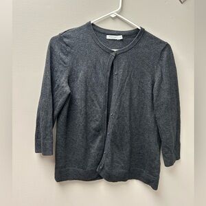 Reitman’s Grey‎ Button Up Light Cardigan